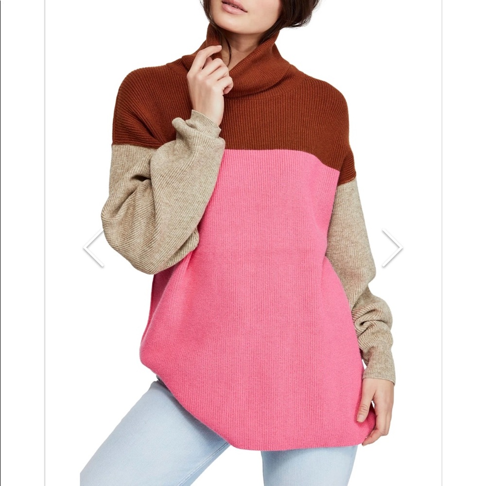 Madewell colorblock  turtleneck